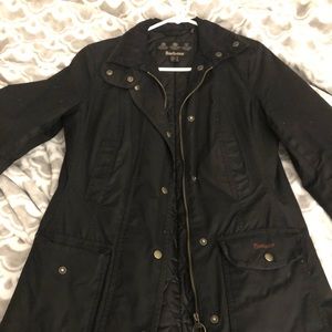 Barbour Black Wax Jacket Size 4